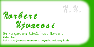 norbert ujvarosi business card